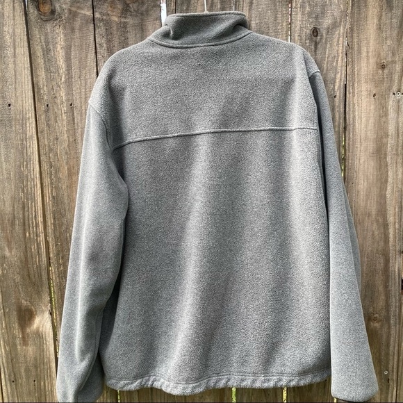 LL Bean Full Zip Fleece Jacket Gray Men’s XL - Picture 6 of 9